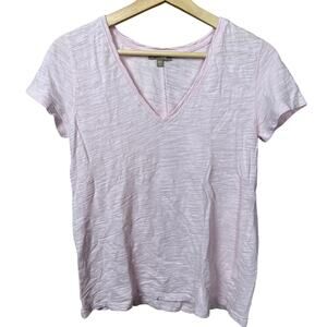 Lilla Small Pink Women's Top V-Neck Cotton